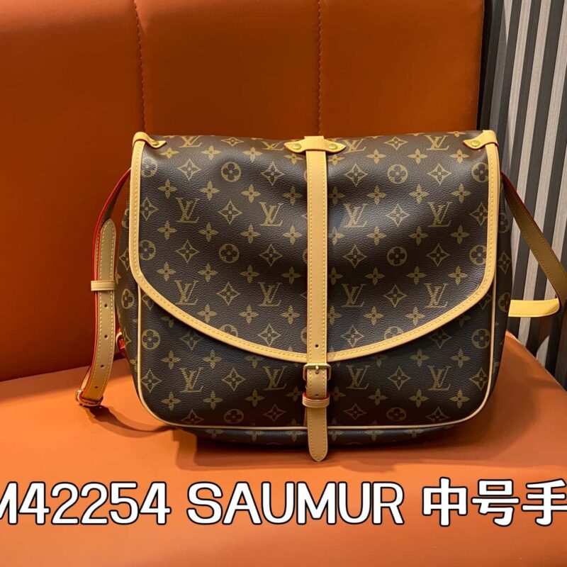 【原单精品】M42254老花 双子星中号手袋 SAUMUR 中号手袋 款M42254双子星包中号