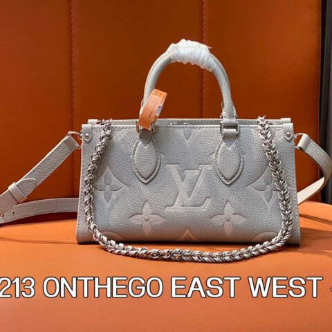 【原单精品】M14213芋泥紫 全皮链条四方包系列 ONTHEGO EAST WEST 手袋