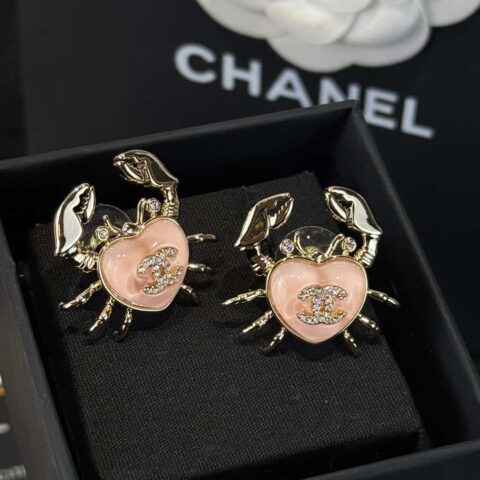 ❗️新品❗️☀️新款☑️ 香奈儿C1双c螃蟹🦀耳钉耳环 ☀️
