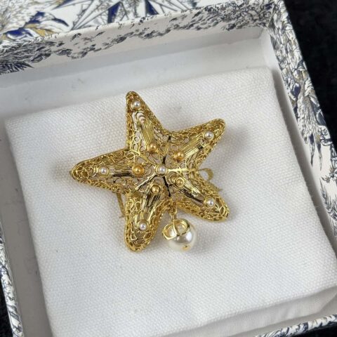 ❗️新品❗️ ☀️新款☑️ 迪奥Dior珍珠五角星⭐星星胸针 ☀️