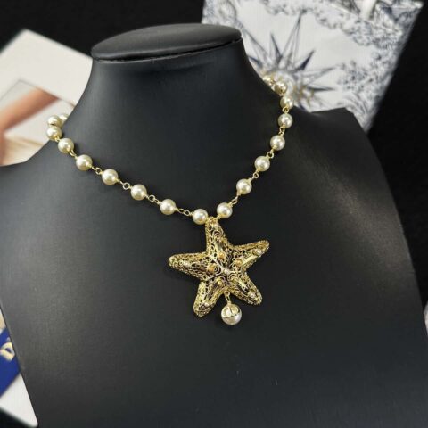 ❗️新品❗️ ☀️新款☑️ 迪奥Dior珍珠五角星⭐星星项链 ☀️