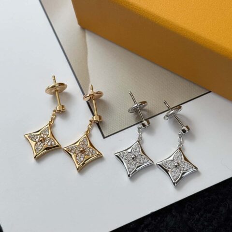 ❗️新品❗️ ☀Louis Vuitton 路易威登LV满钻花卉耳钉耳环 ☀