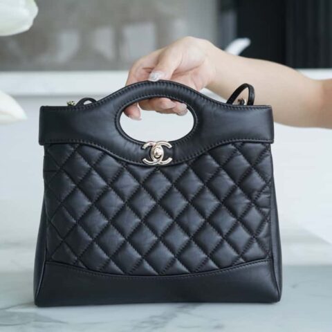 𝐂𝐡𝐚𝐧𝐞𝐥 𝟐𝟑𝐀 高级手工坊31bag mini 黑色➿AS4133