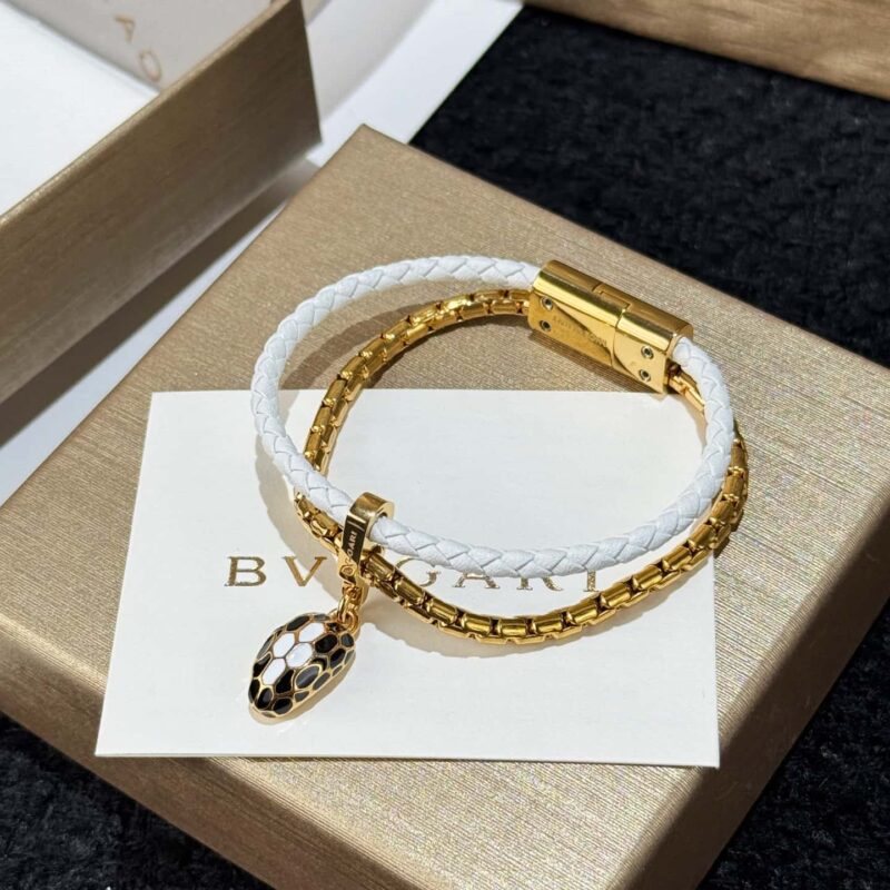 ❗️新品❗️7色 ☀BVLGARI宝格丽SERPENTI FOREVER系列小蛇头双层皮绳手镯手环手链 ☀️