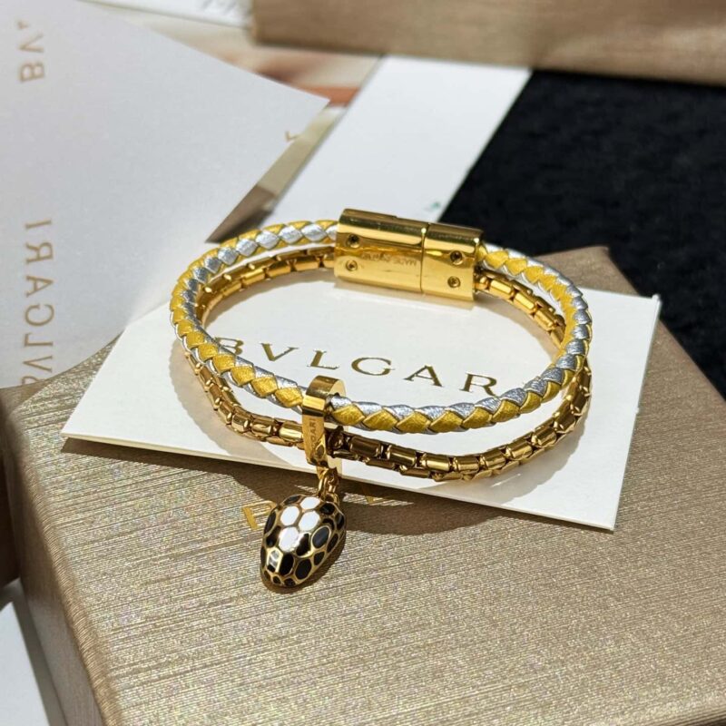 ❗️新品❗️7色 ☀BVLGARI宝格丽SERPENTI FOREVER系列小蛇头双层皮绳手镯手环手链 ☀️