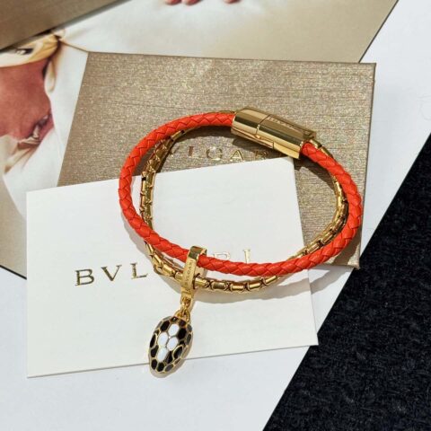 ❗️新品❗️7色 ☀BVLGARI宝格丽SERPENTI FOREVER系列小蛇头双层皮绳手镯手环手链 ☀️