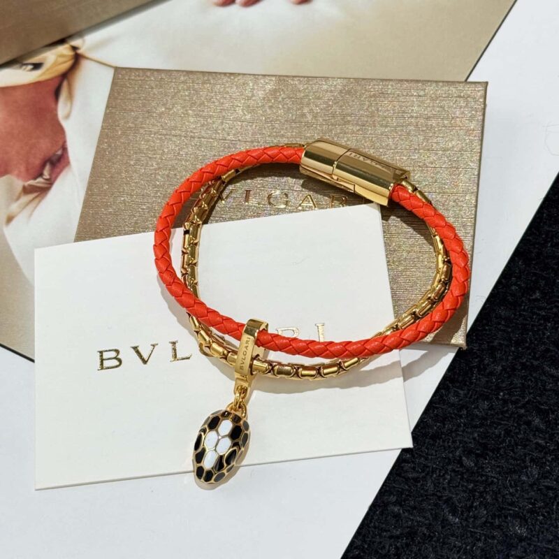 ❗️新品❗️7色 ☀BVLGARI宝格丽SERPENTI FOREVER系列小蛇头双层皮绳手镯手环手链 ☀️