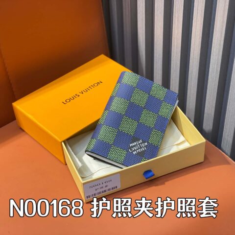 【原单精品】N00168蓝格子 护照夹护照套