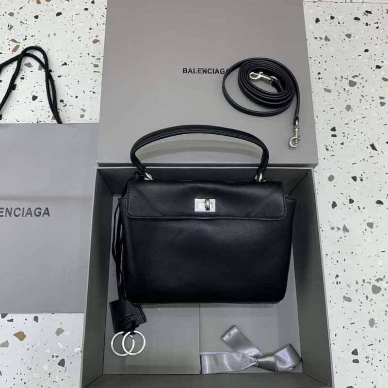 Balenciag rodeo mini 【黑色银扣】型号：78972 手提包