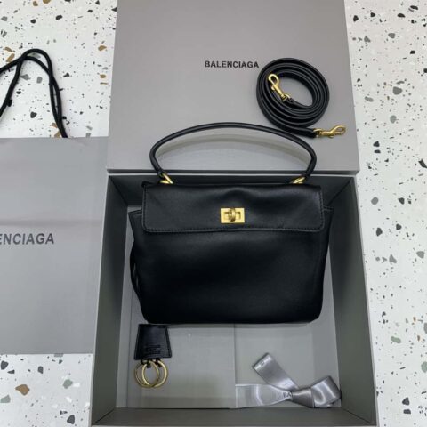 Balenciag rodeo mini 【黑色金扣】型号：78972 手提包