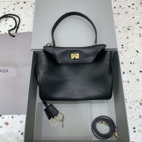 🖤【小号黑色金扣】 𝐁𝐀𝐋𝐄𝐍𝐂𝐈𝐀𝐆𝐀 𝐑𝐎𝐃𝐄𝐎 𝐁𝐀𝐆 系列手袋款号：78972