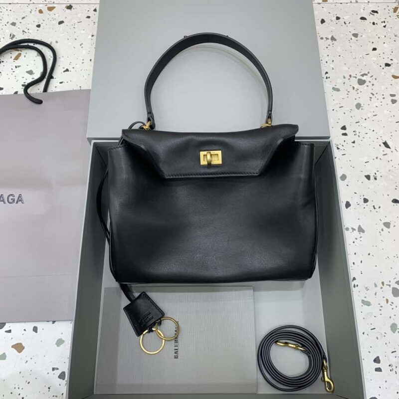 🖤【小号黑色金扣】 𝐁𝐀𝐋𝐄𝐍𝐂𝐈𝐀𝐆𝐀 𝐑𝐎𝐃𝐄𝐎 𝐁𝐀𝐆 系列手袋款号：78972