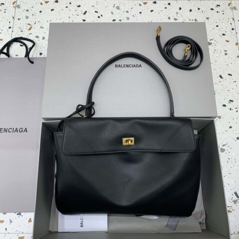 【中号黑色金扣】 𝐁𝐀𝐋𝐄𝐍𝐂𝐈𝐀𝐆𝐀 𝐑𝐎𝐃𝐄𝐎 𝐁𝐀𝐆 系列手袋款号：78972