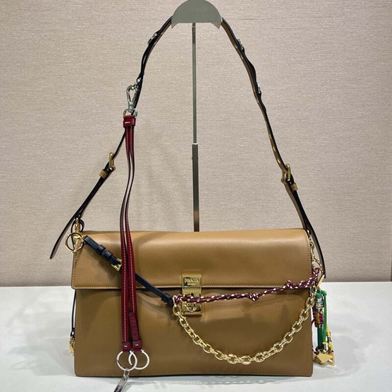 PRADA🎉新品🎉1BD378大号🎉🎉棕色
