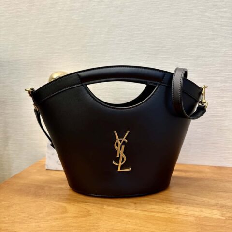 YSL 𝟮𝟬𝟮𝟰新款光滑皮革迷你托特包 791069