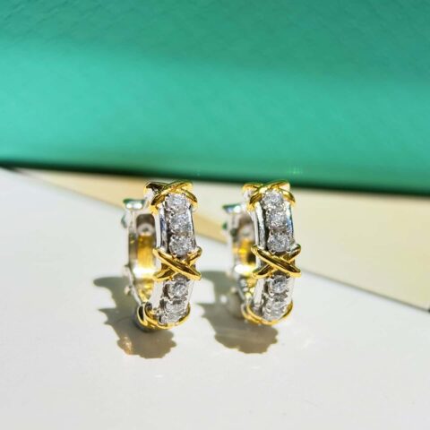 ❗️新品❗️ TIFFANY&Co.蒂芙尼交叉耳钉耳环
