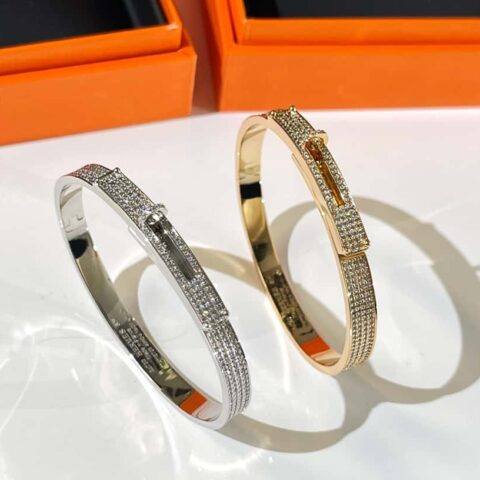 ❗️新品❗️ ☀️（满钻款）☀️爱马仕HERMES凯莉kelly满钻手镯手环 ☀️