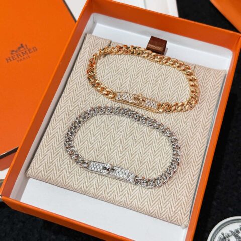 ❗️新品❗️新款☑️ HERMES 爱马仕Kelly gourmette古巴链手链