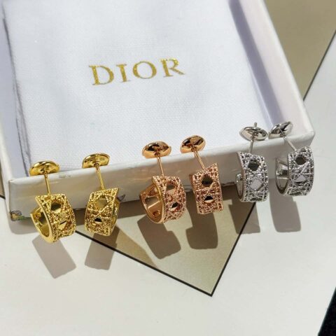 ❗️新品❗️☀️新款☑️ 迪奥Dior MY DIOR系列 菱格耳钉耳环 ☀️