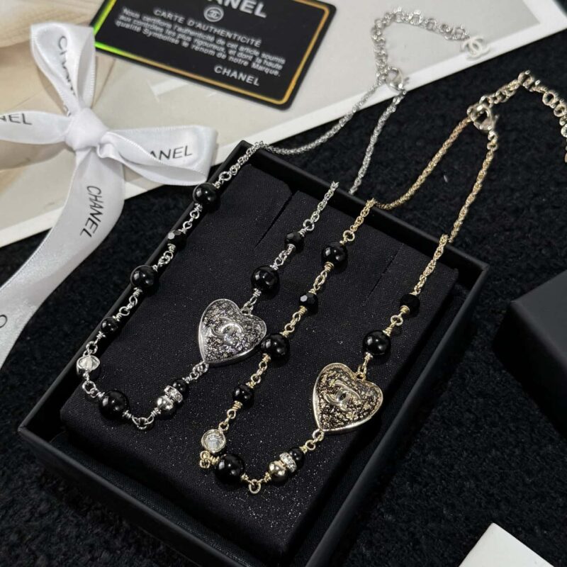 ❗️新品❗️☀️新款☑️ 香奈儿双c桃心爱心项链 ☀️