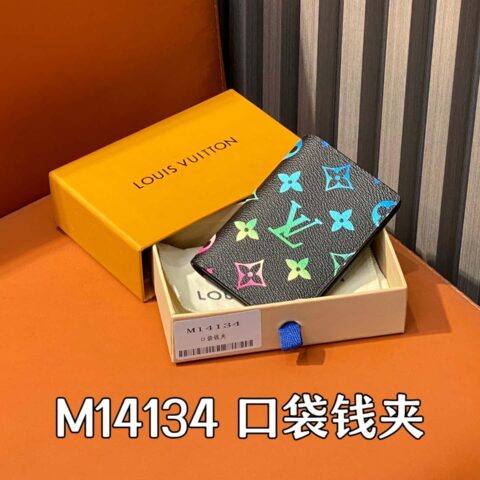 【原单精品】M14134黑色渐变 卡包口袋钱夹 口袋钱夹