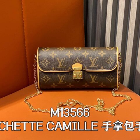 【原单精品】M13566老花 链条包 POCHETTE CAMILLE 手拿包手袋
