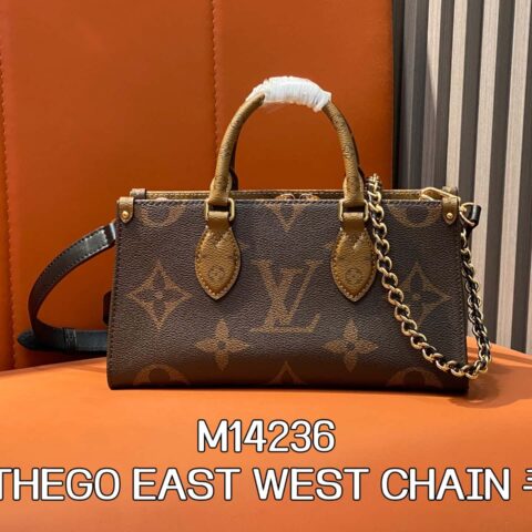 【原单精品】M14236老花/黄花 链条四方包ONTHEGO EAST WEST CHAIN 手袋