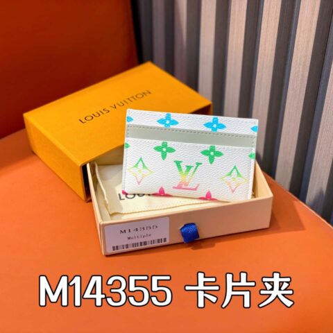 【原单精品】M14355白色渐变 卡包钱包 卡片夹