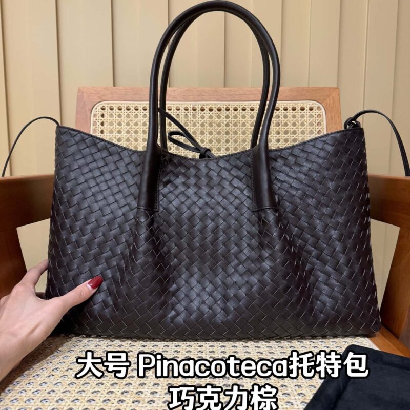 BV 大号Pinacoteca托特包 817166巧克力棕