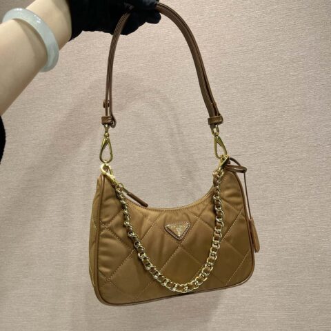 PRADA🎉丝绒Hobo🎉1BC204手拎/腋下包/斜挎包