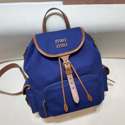 MIUMIU💕新款背包💕5BZ042💕💕蓝色