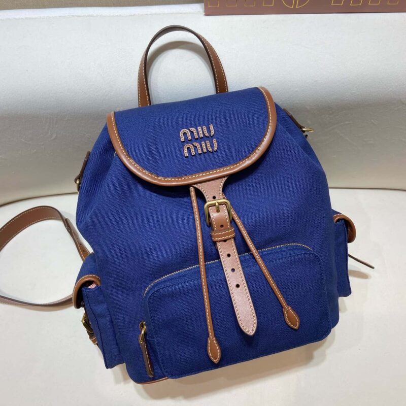 MIUMIU💕新款背包💕5BZ042💕💕蓝色