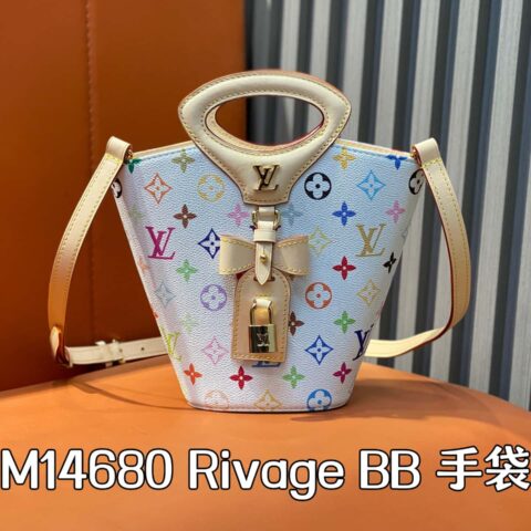 【原单精品】M14680白彩 水桶包 Rivage BB 手袋 2025 春夏秀场