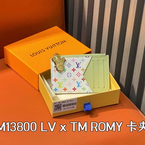 【原单精品】M13800绿色白彩 卡包卡夹钱包 当季新款 LV x TM ROMY 卡夹