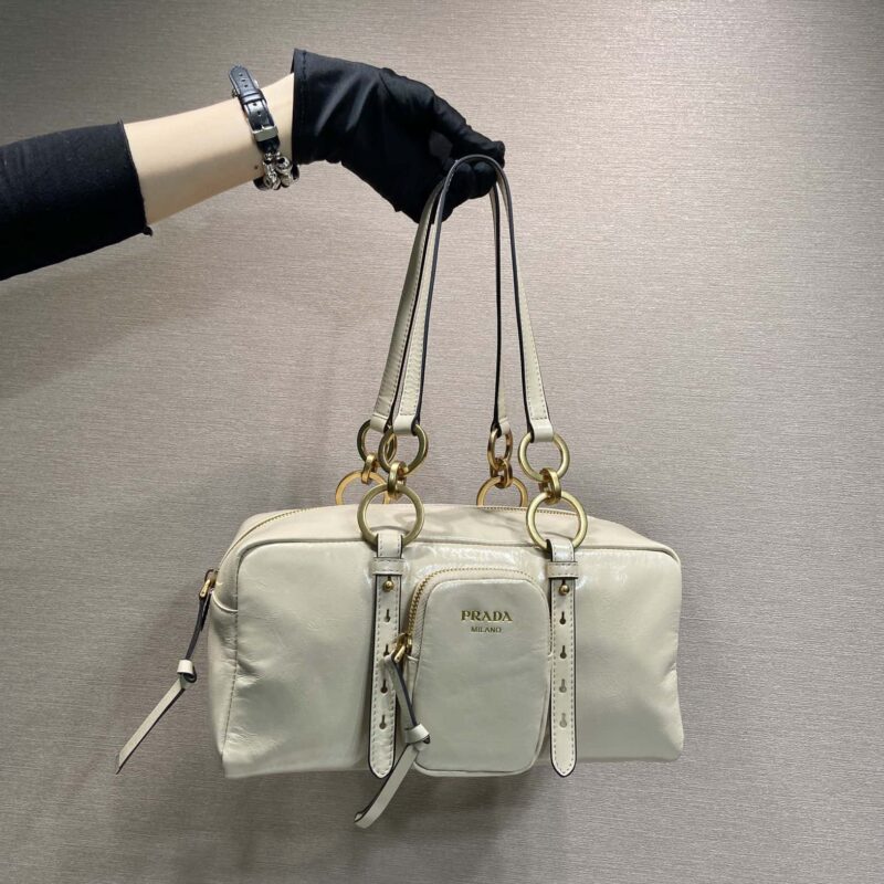 PRADA🎉新品油腊皮🎉1BB138大号🎉🎉