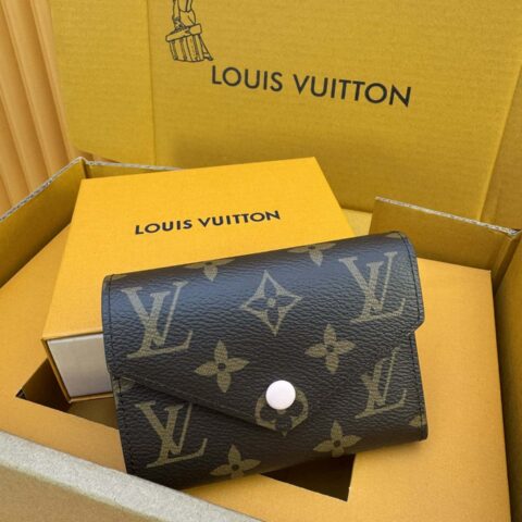 LV Victorine 钱夹 M62360粉豆 [官方全鋼芯片版]