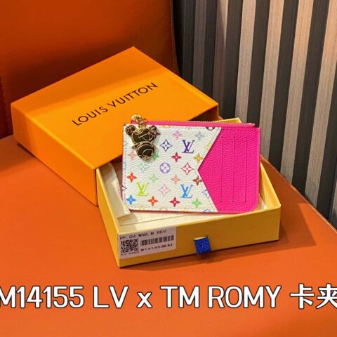 【原单精品】M14155梅红白彩 卡包卡夹钱包 当季新款 LV x TM ROMY 卡夹