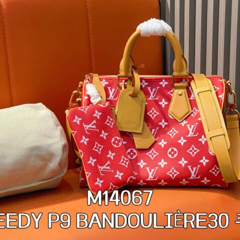【原单精品】M14067红色 全皮枕头包peedy SPEEDY P9 BANDOULIÈRE30 手袋