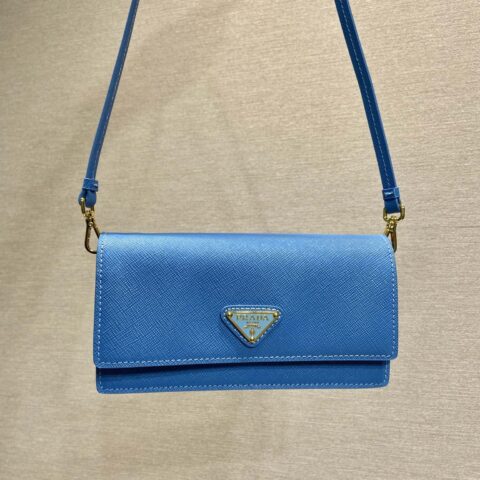 PRADA🎉新款迷你手袋🎉1NF059手机包🎉🎉蓝色