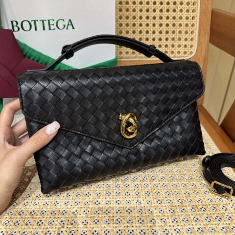 BV Knot Lock斜挎包 817191黑色