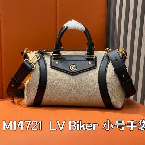 【原单精品】M14721灰褐色 全皮机车包 LV Biker 小号手袋 M14514黑色 2025 春夏秀场