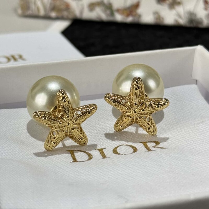 ❗️新品❗️☀️新款☑️ 迪奥DIOR海星珍珠耳钉耳环 ☀️