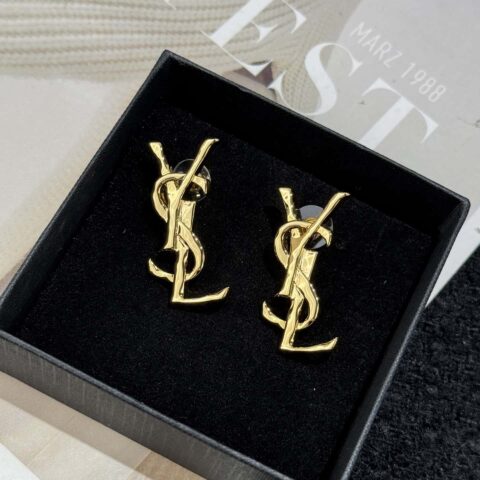 ❗️新品❗️ Saint Laurent圣罗兰YSL金色耳钉耳环