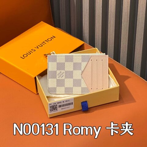 【原单精品】N00131白格粉色 卡包卡夹钱包 M81881 M83602 Romy 卡夹