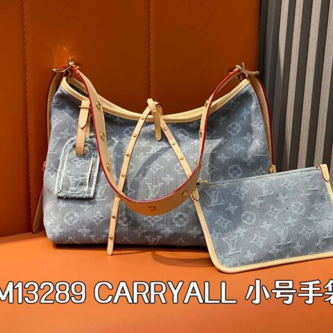 【原单精品】M13289灰色 牛仔购物袋 CARRYALL 小号手袋