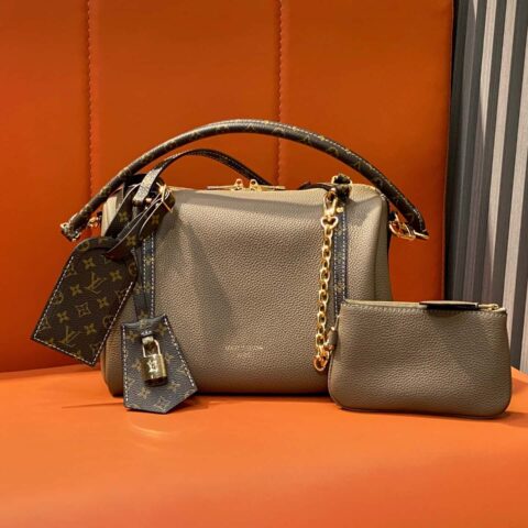 【原单精品】M13667大象灰 全皮speedy枕头包 SPEEDY BANDOULIÈRE 25 手袋