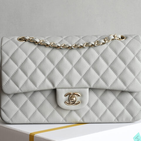 CHANEL 𝐂𝐅 升级版 A01112浅灰金