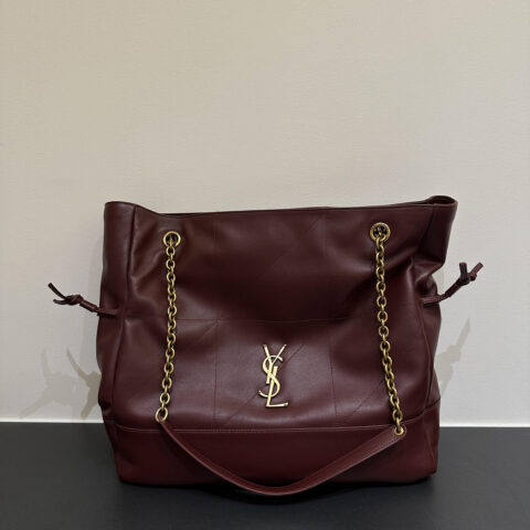 YSL 𝗝𝗮𝗺𝗶𝗲 𝟰.𝟯 大号𝗣𝗢𝗖𝗛𝗢𝗡_福袋水桶包 809824酒红色