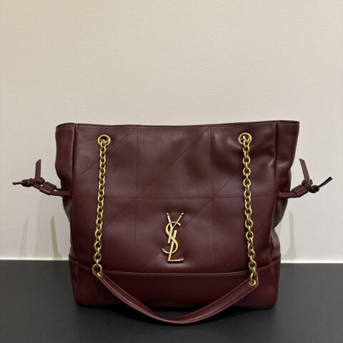 YSL 𝗝𝗮𝗺𝗶𝗲 𝟰.𝟯 小号𝗣𝗢𝗖𝗛𝗢𝗡_福袋水桶包 833948酒红色
