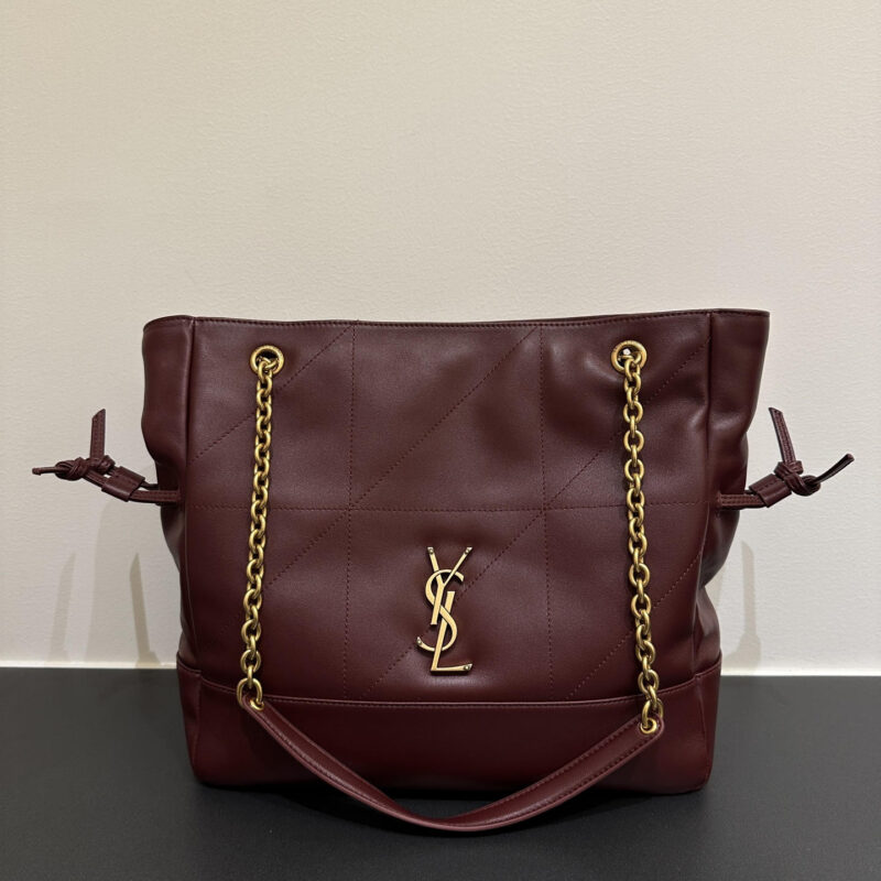 YSL 𝗝𝗮𝗺𝗶𝗲 𝟰.𝟯 小号𝗣𝗢𝗖𝗛𝗢𝗡_福袋水桶包 833948酒红色